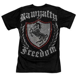 Rawyalty Army Freedom Rhinestone T-Shirt - NWOT